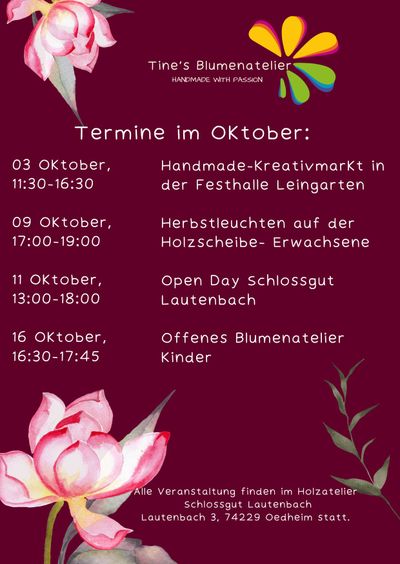 Termine Oktober 2026