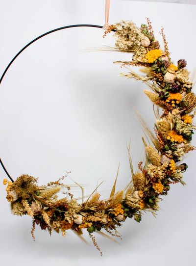 Trockenblumenkranz „Im Kornfeld“