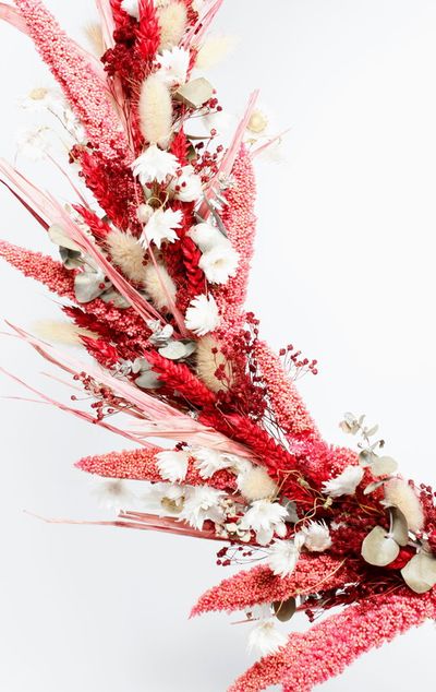 Trockenblumenkranz „Pink Pearls“
